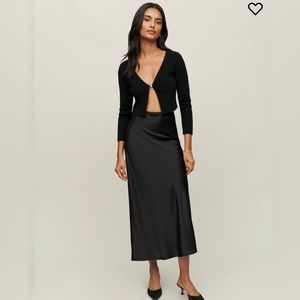 Reformation Layla Silk Skirt - size 6